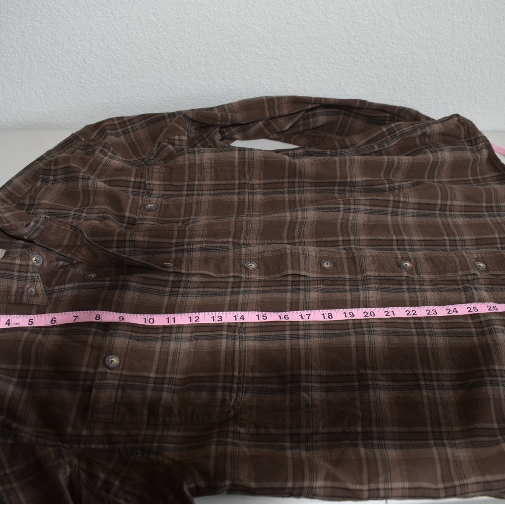 Duluth Trading Flannel Long Sleeve Button Front size L - Picture 6 of 7
